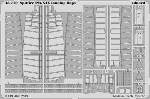Supermarine Spitfire PR Mk.XIX landing flaps (designed to be used with Airfix kits)(Eduard sold out December 2021)
