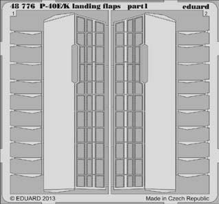 Curtiss P-40E/P-40K landing flaps (designed to be used with Italeri kits)