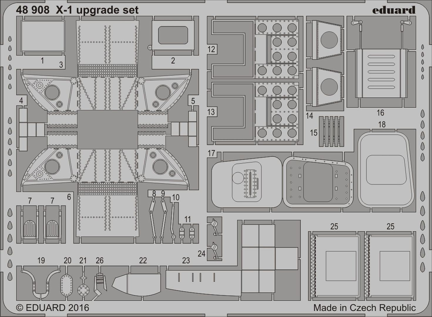 Re-released! Bell X-1 upgrade set (designed to be used with Eduard kits)