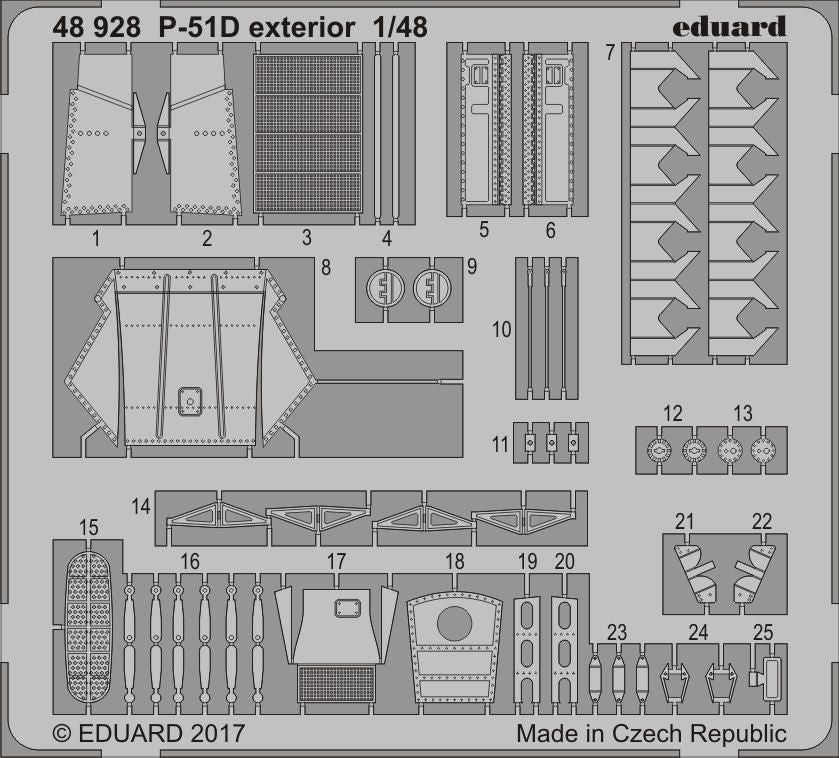 North-American P-51D Mustang (designed to be used with Meng Model kits) (Eduard sold out December 2022)