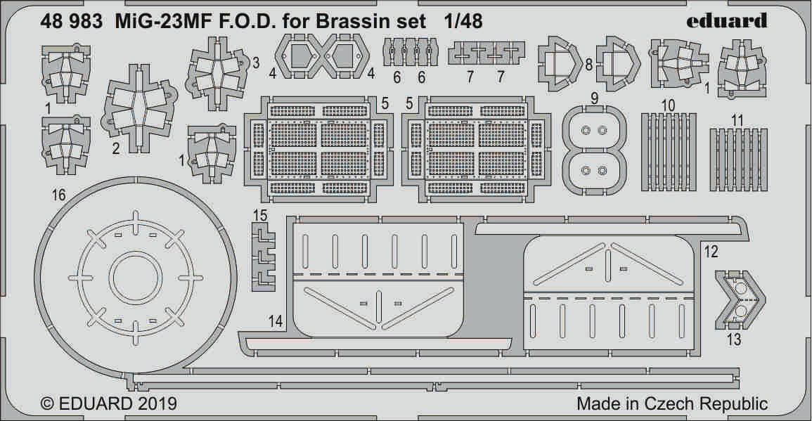Mikoyan MiG-23MF F.O.D. for Brassin set (designed to be used with Eduard kits)