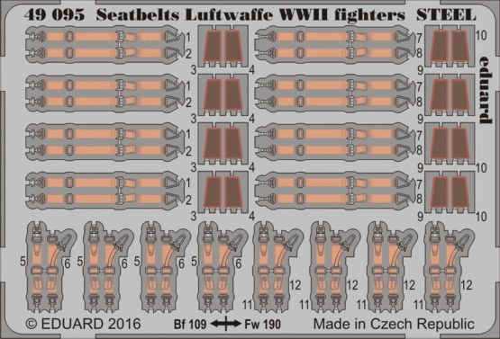 seatbelts Luftwaffe WWII fighters STEEL