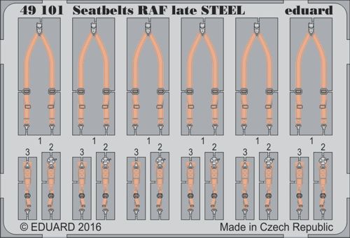 seatbelts RAF late STEEL !