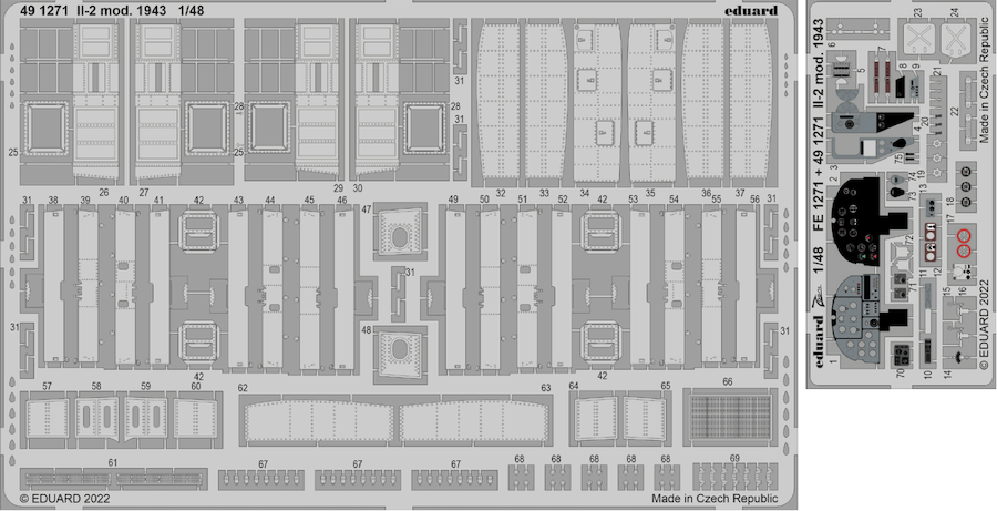 Ilyushin Il-2 mod. 1943 (designed to be used with Zvezda kits) (EDUARD SOLD OUT NOVEMBER 2025)