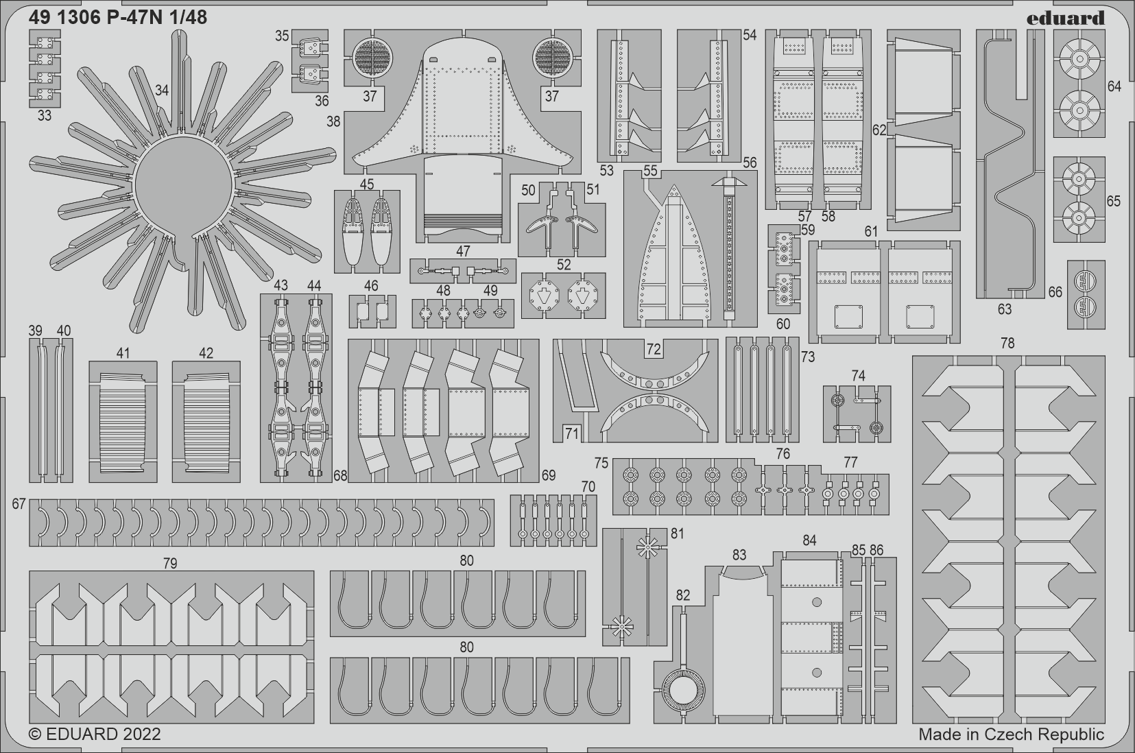 Republic P-47N Thunderbolt (designed to be used with Academy kits)