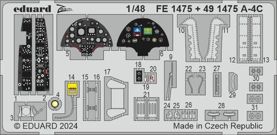 Douglas A-4C Skyhawk 1/48 (designed to be used with Hasegawa and Hobby 2000 kits)