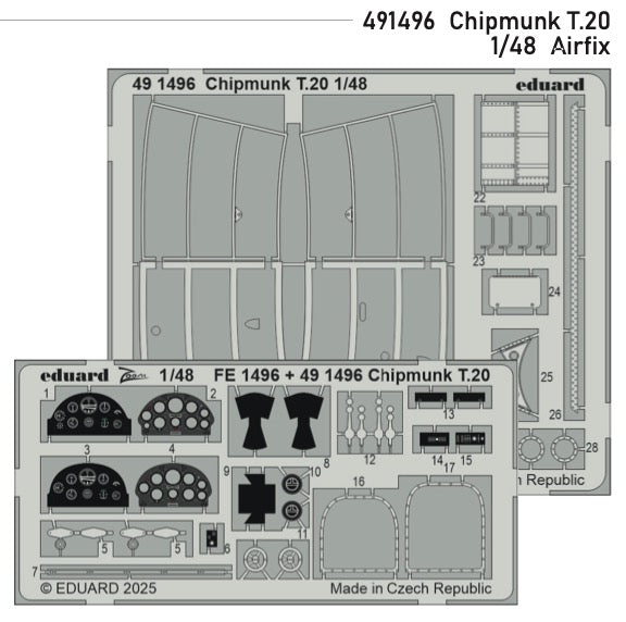 de Havilland Chipmunk T.20 1/48 (designed to be used with Airfix kits)