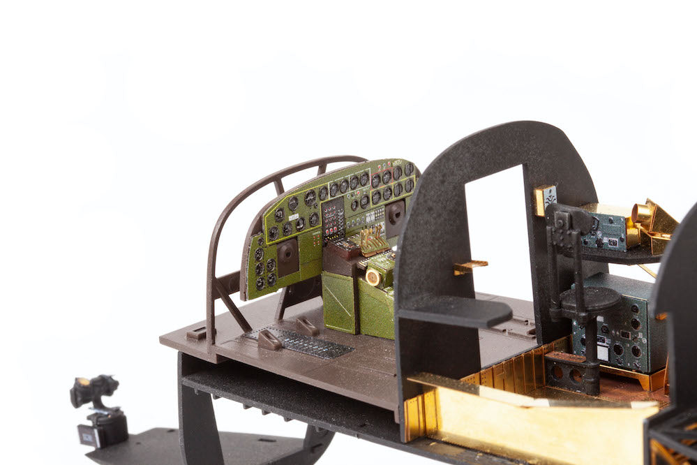 Consolidated B-24D Liberator cockpit & engines 1/48 (designed to be used with Hobby Boss kits)
