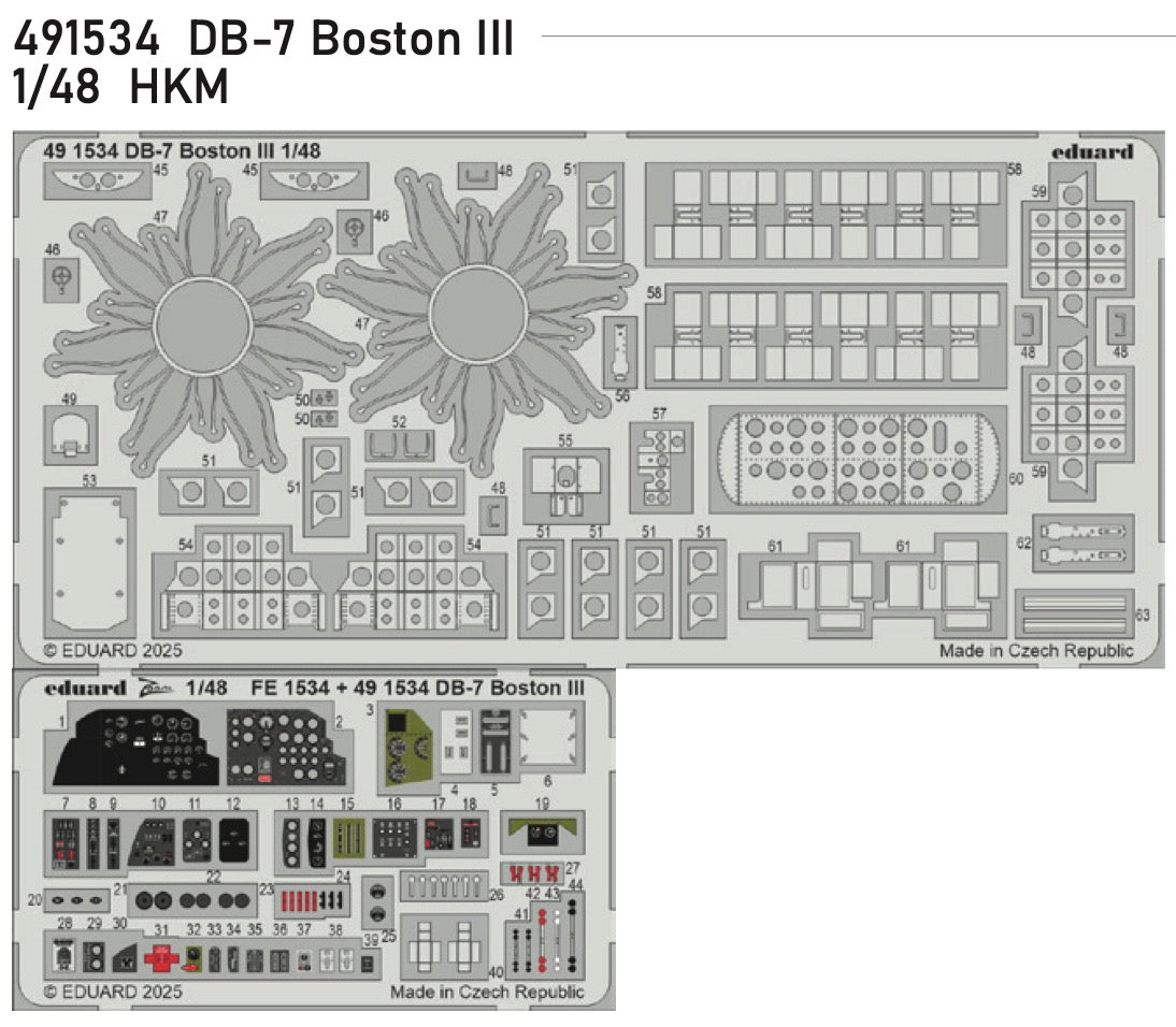 Douglas Boston III/US DB-7B 1/48 (designed to be used with Hong Kong Models kits)
