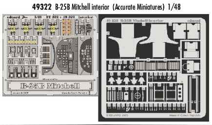 North-American B-25B Mitchell interior PRE-PAINTED IN COLOUR! (designed to be used with Accurate Miniatures and Italeri kits)