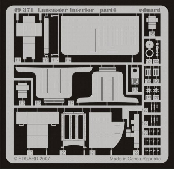 Avro Lancaster B.I/III interior PRE-PAINTED IN COLOUR! (designed to be used with Tamiya kits)
