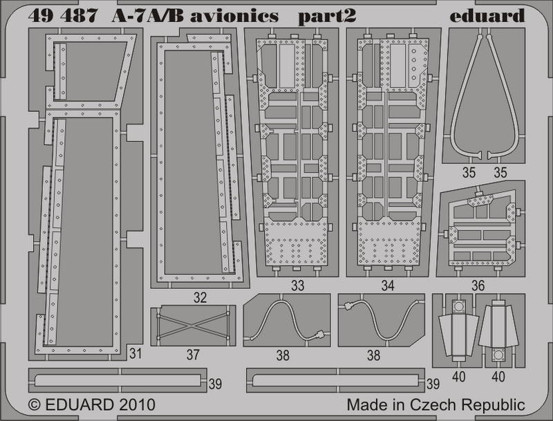 LTV A-7A/A-7B Corsair avionics (designed to be used with Hobby Boss kits)