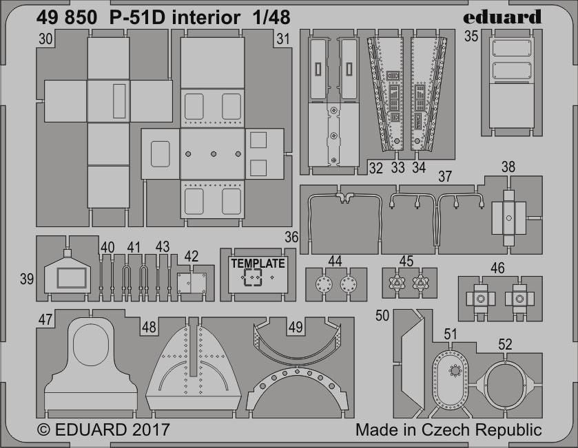 North-American P-51D Mustang (designed to be used with Meng Model kits)(Eduard sold out August 2023 part 1)