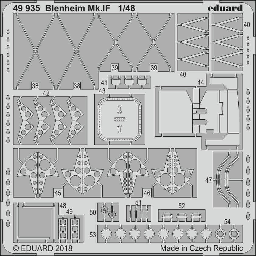 RE-RELEASED!!! Bristol Blenheim Mk.IF 1/48 (designed to be used with Airfix kits)