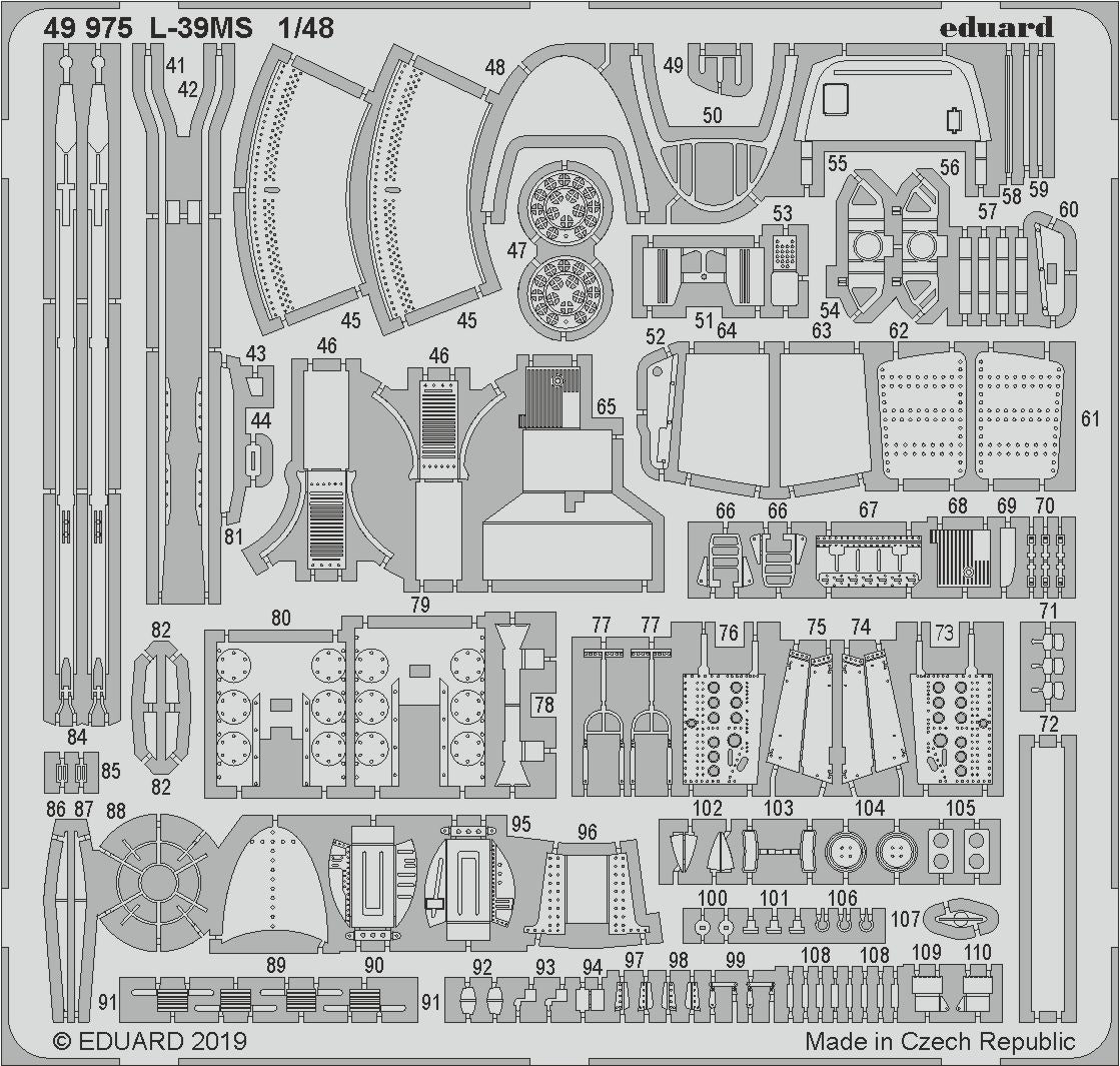 Aero L-39MS/L-59 (designed to be used with Trumpeter kits)(Eduard sold out September 2024)