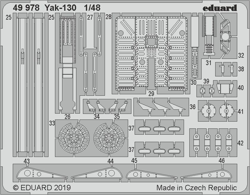 Yakovlev Yak-130 (designed to be used with Zvezda kits) (Eduard sold out May 2023 part 2)