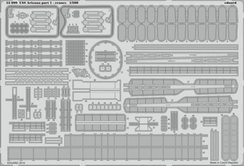 USS Arizona BB-39 1941 part 1-cranes (designed to be used with Trumpeter kits)