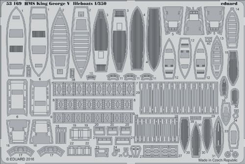 H.M.S. King George V lifeboats (designed to be used with Tamiya kits)