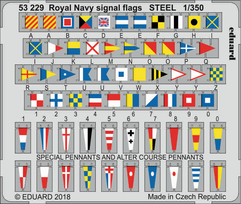 Royal Navy signal flags STEEL