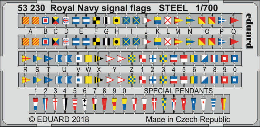 Royal Navy signal flags STEEL