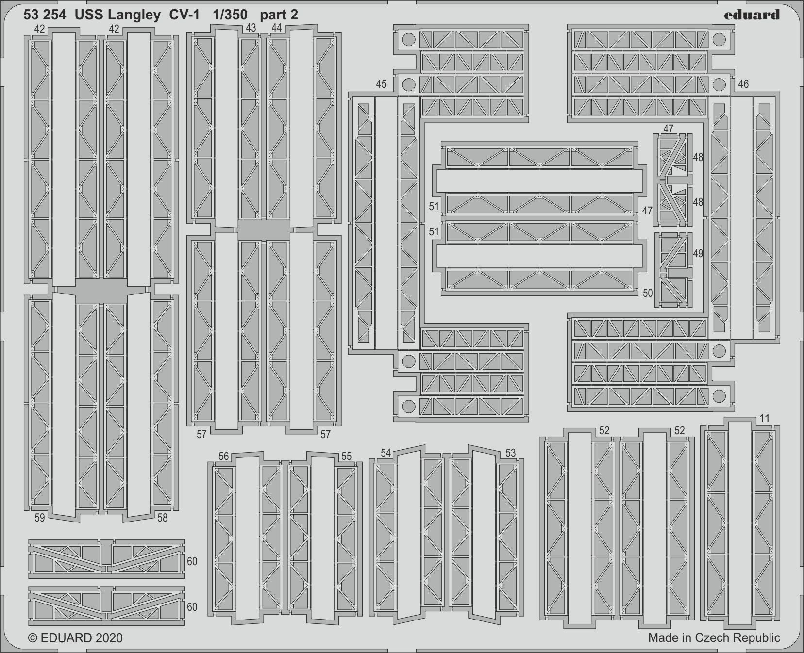 USS Langley CV-1 (designed to be used with Trumpeter kits) (Eduard sold out June 2024 part 1)