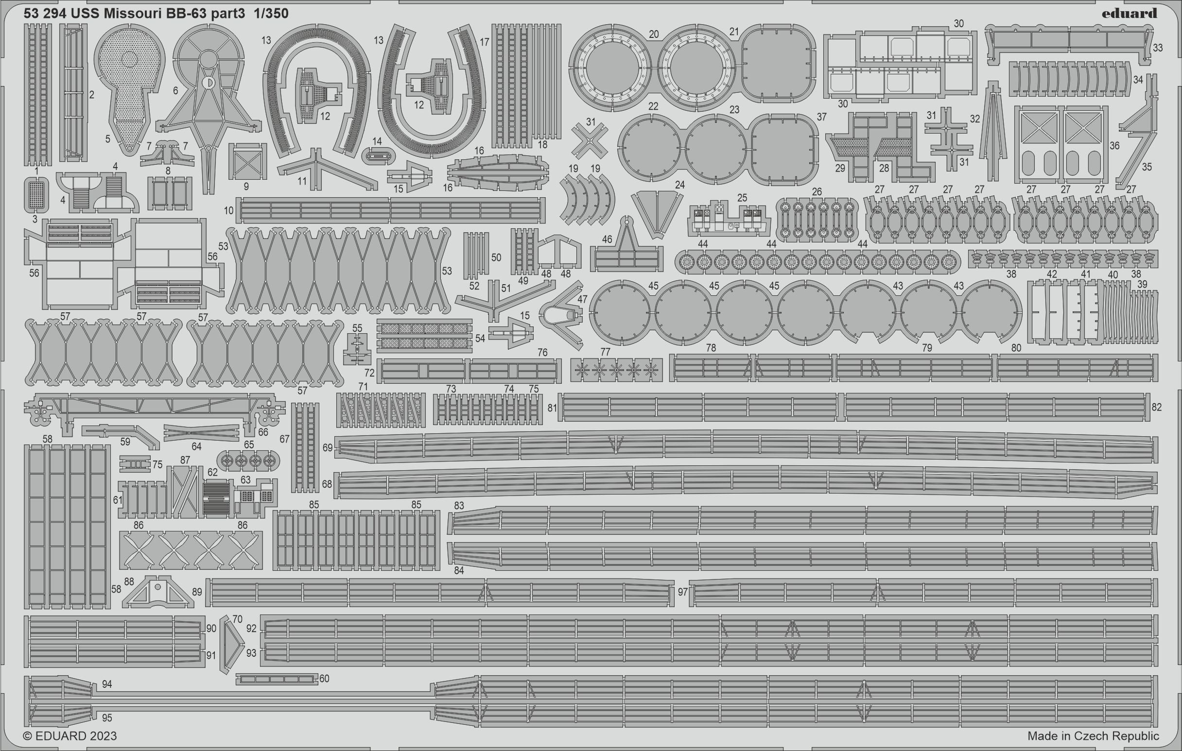 USS Missouri BB-63 part 3 (designed to be used with Hobby Boss kits)
