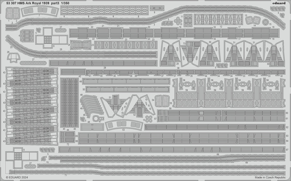 H.M.S. Ark Royal 1939 part 3 1/350 (designed to be used with I Love Kit kits)