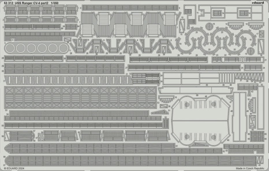 USS Ranger CV-4 part 2 1/350 (designed to be used with Trumpeter kits)