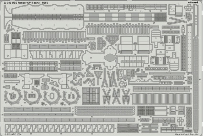 USS Ranger CV-4 part 3 1/350 (designed to be used with Trumpeter kits)