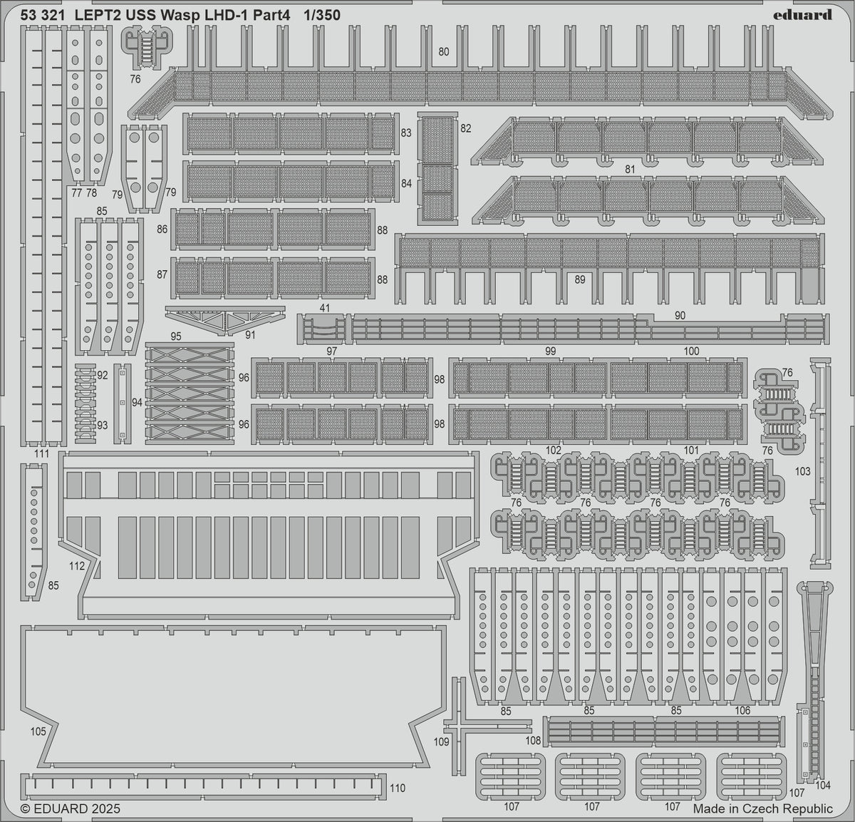 USS Wasp LHD-1 part 4 1/350 (designed to be used with Trumpeter kits)