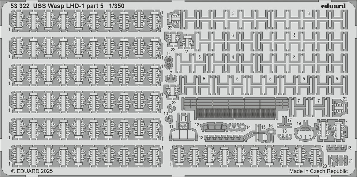 USS Wasp LHD-1 part 5 1/350 (designed to be used with Trumpeter kits)