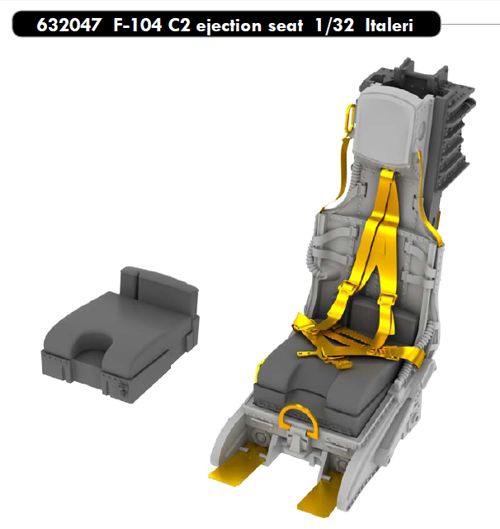 Lockheed F-104 C2 ejection seat (designed to be used with Italeri kits)