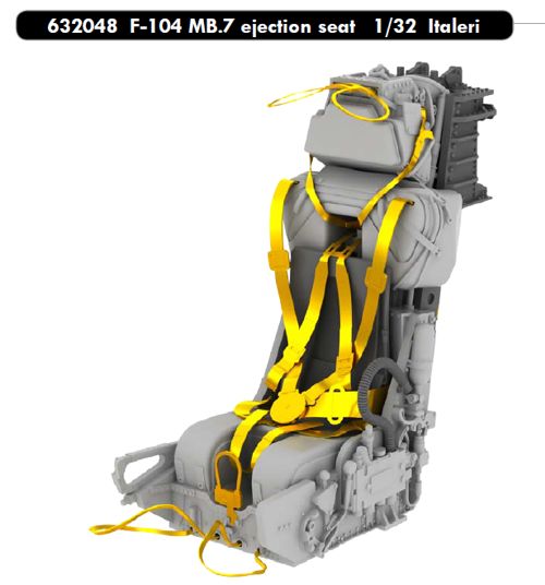 Lockheed F-104G Starfighter Martin Baker Mk.7 ejection seat (designed to be used with Italeri kits)