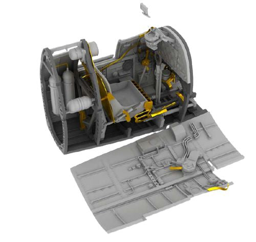 Supermarine Spitfire Mk.II cockpit (designed to be used with Revell kits)
