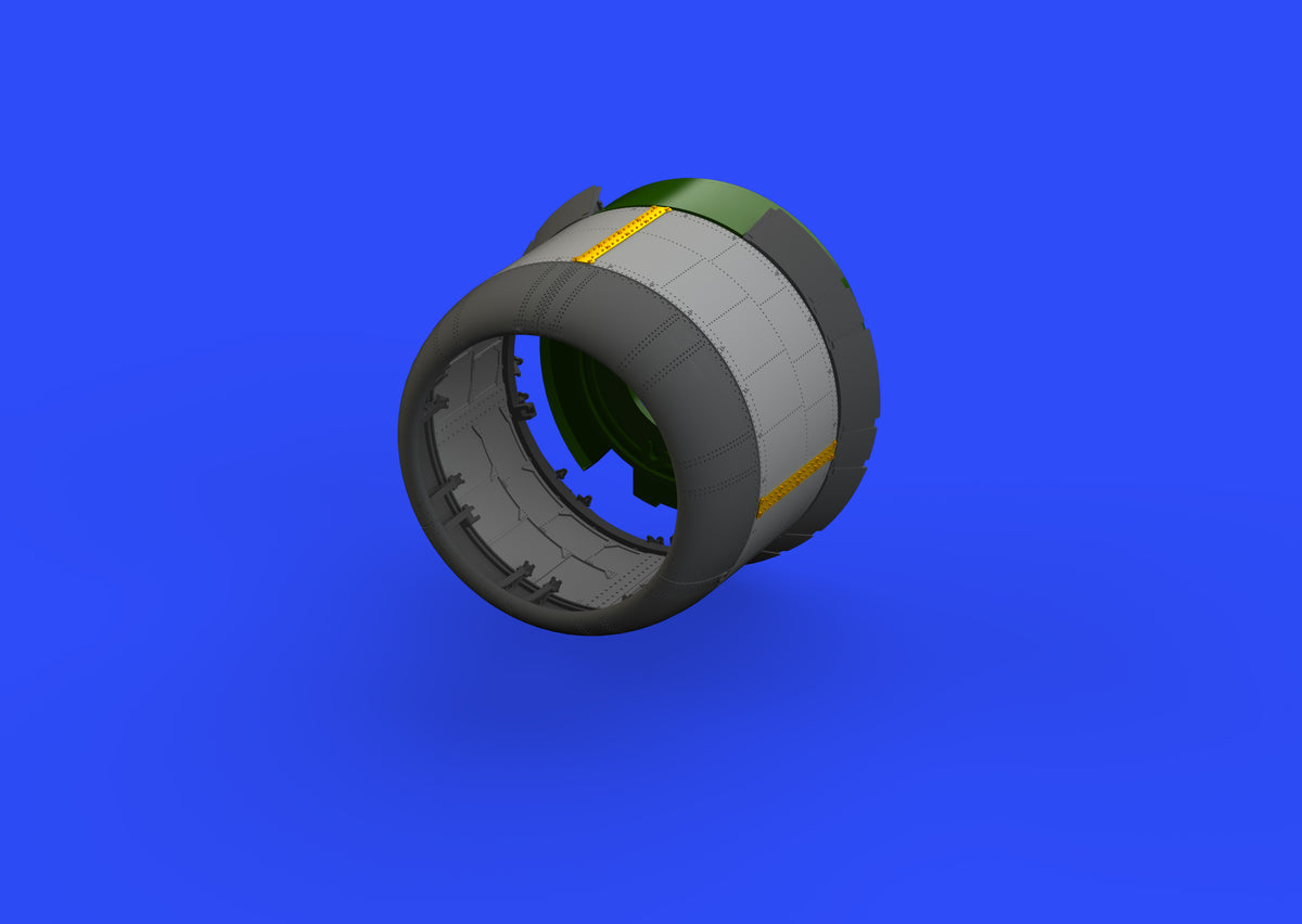 Vought F4U-1 Corsair cowling with alternate cooling flaps (designed to be used with Tamiya kits)