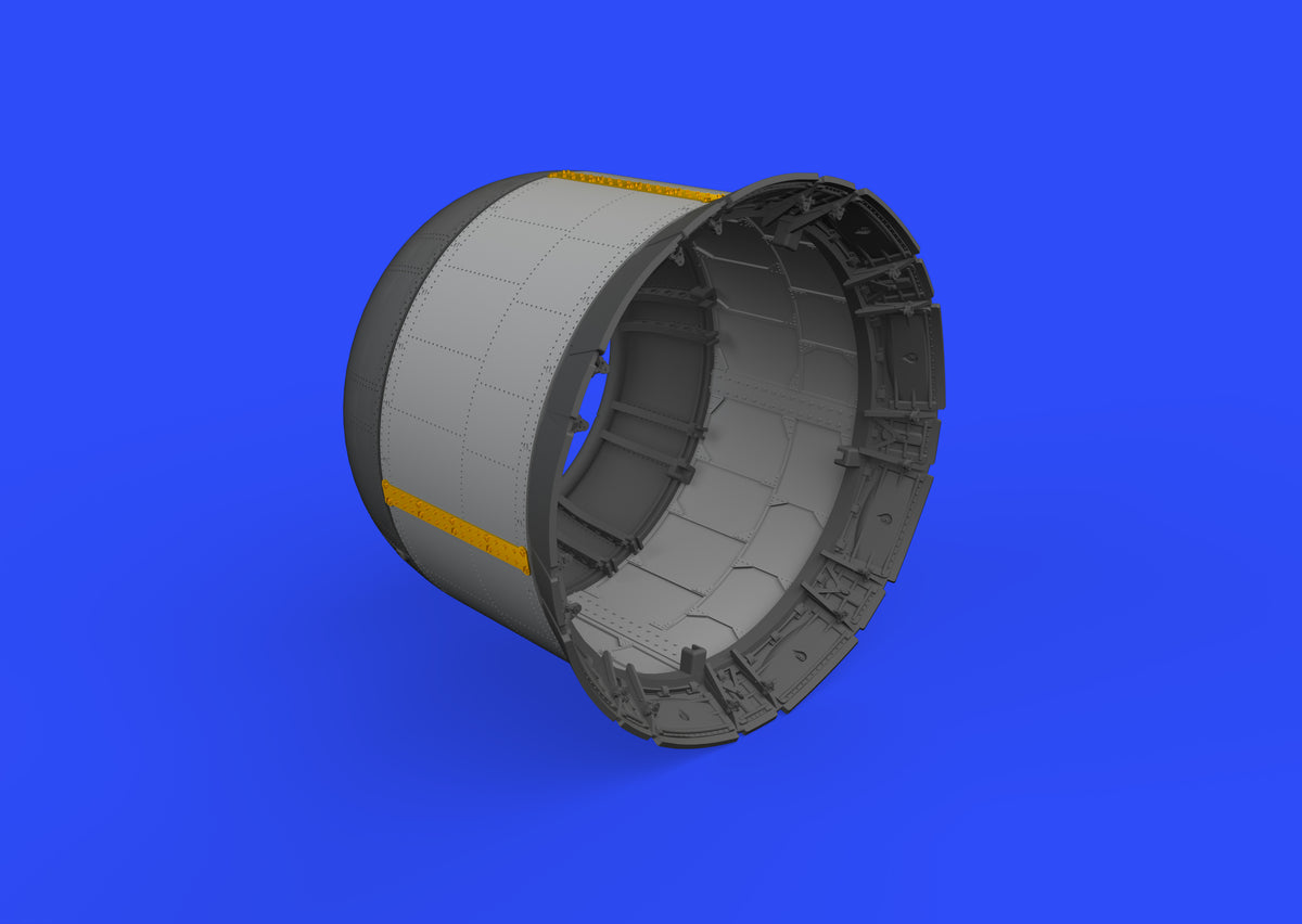 Vought F4U-1 Corsair cowling with alternate cooling flaps (designed to be used with Tamiya kits)