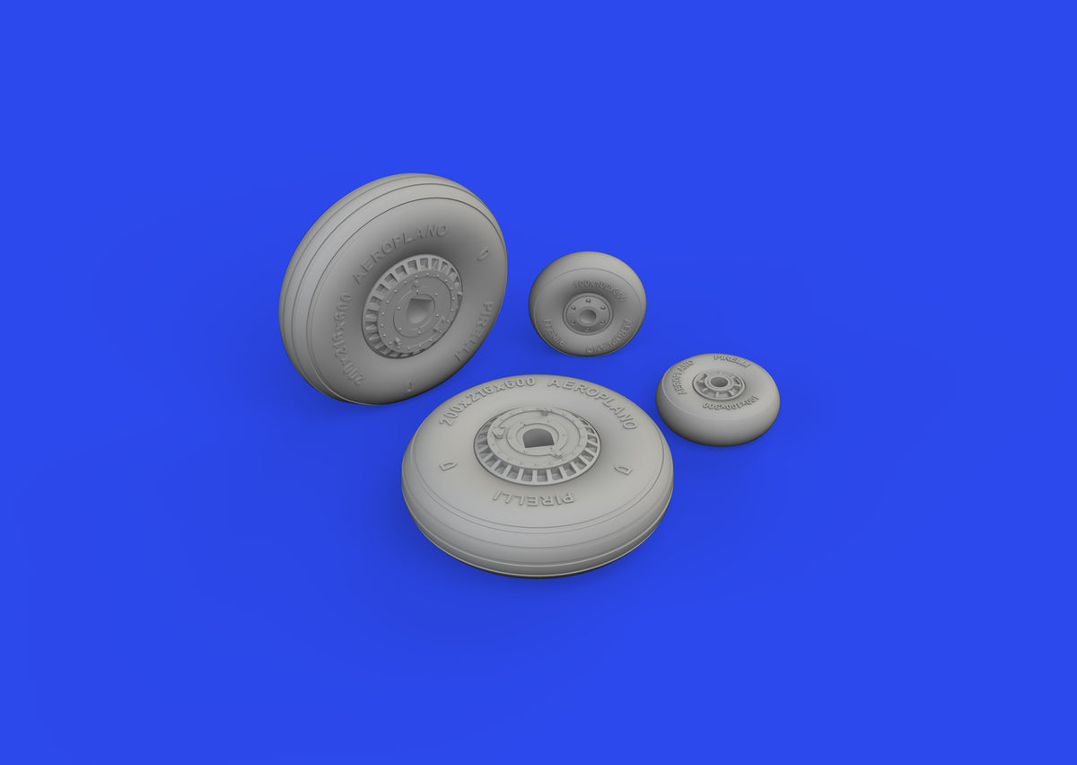 Macchi C.202 Folgore wheels (designed to be used with Italeri kits)