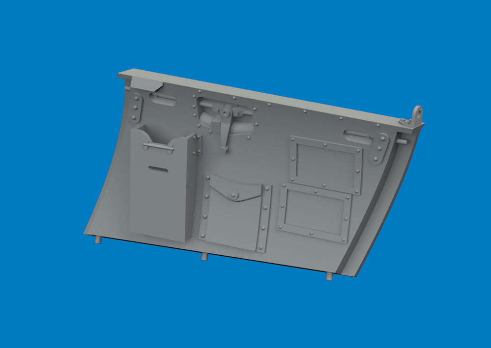 Hawker Hurricane Mk.II cockpit door 3D-Printed 1/32 (designed to be used with Revell kits)