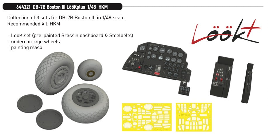 Douglas DB-7B Boston III LööKplus 1/48 (designed to be used with Hong Kong Models kits)
