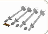 AIM-9B Sidewinder (designed to be used with Eduard kits)