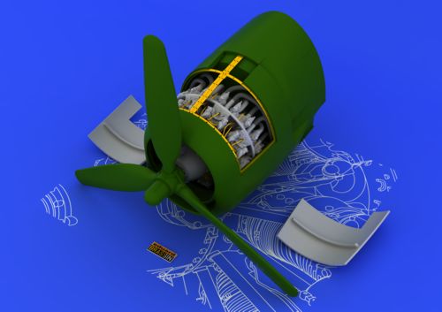 Grumman Hellcat F6F-3/F6F-5 R-2800-10 engine (designed to be used with Eduard kits)
