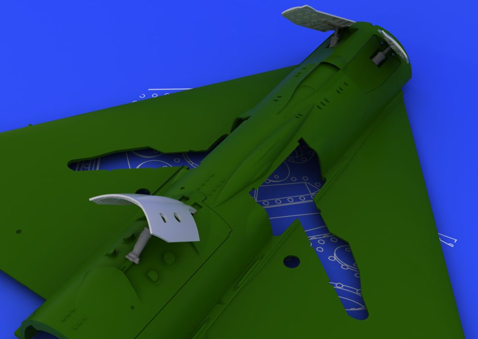 Mikoyan MiG-21 late airbrakes (designed to be used with Eduard kits)