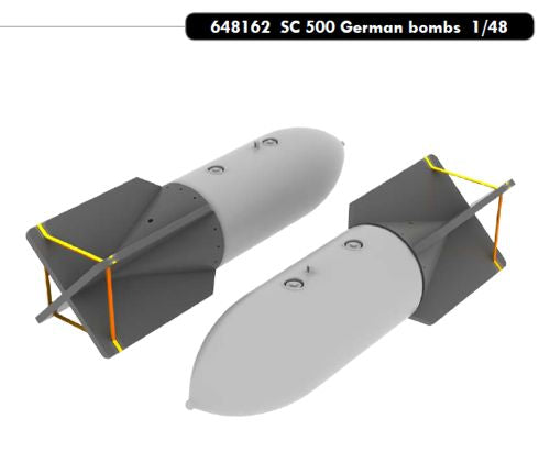 2 x German bombs SC-500 (Eduard sold out February 2025)