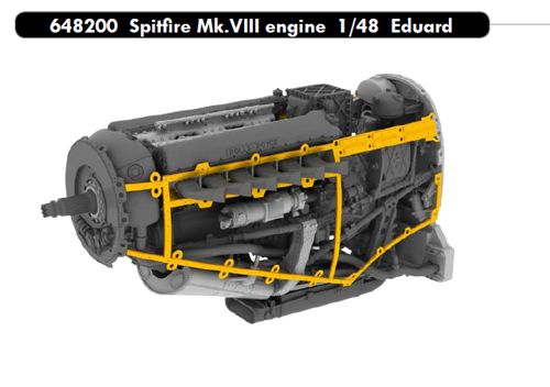 Supermarine Spitfire Mk.VIII engine (designed to be used with Eduard kits)