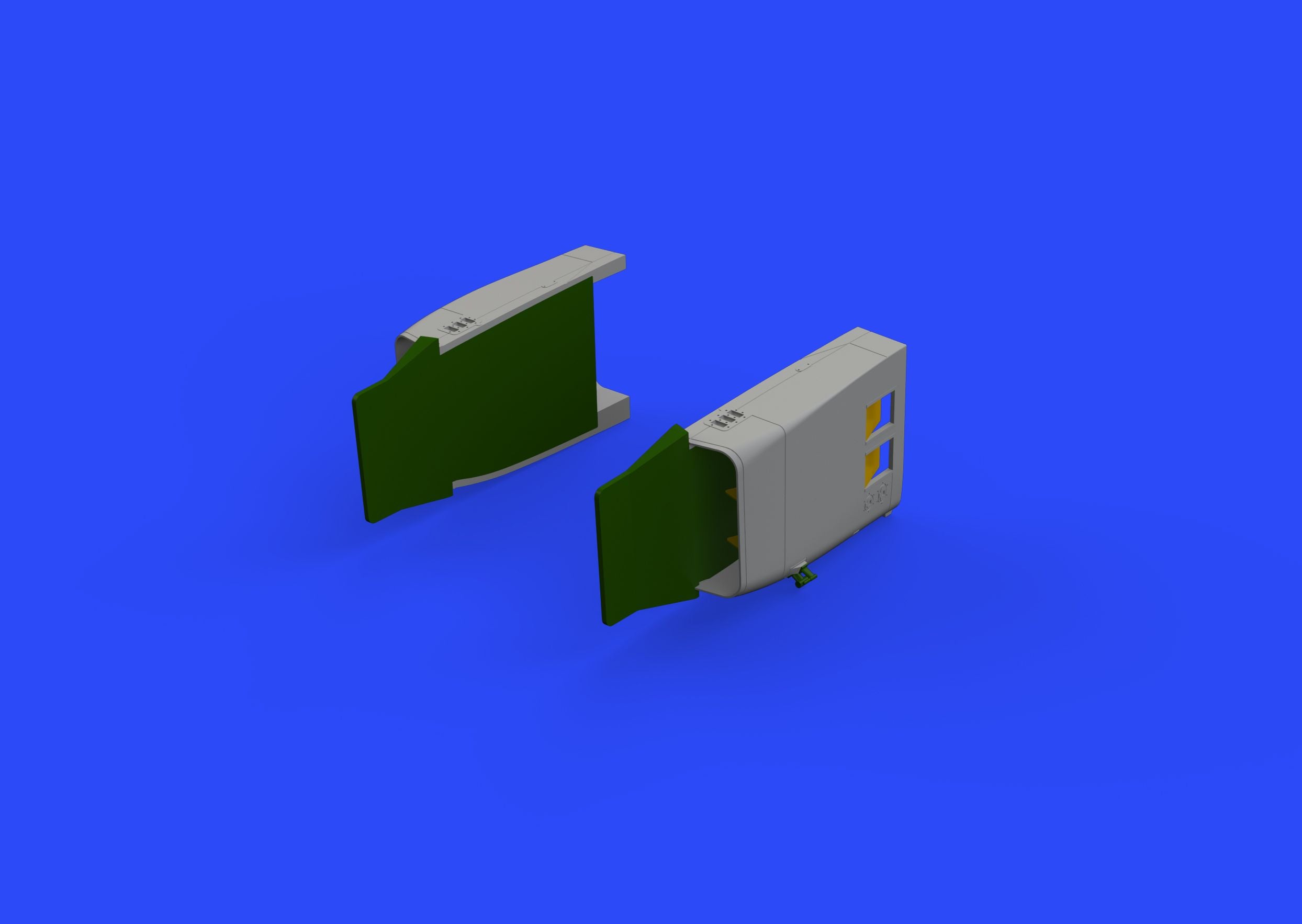 Mikoyan MiG-23MF engine air intakes (designed to be used with Eduard kits and Trumpeter kits)