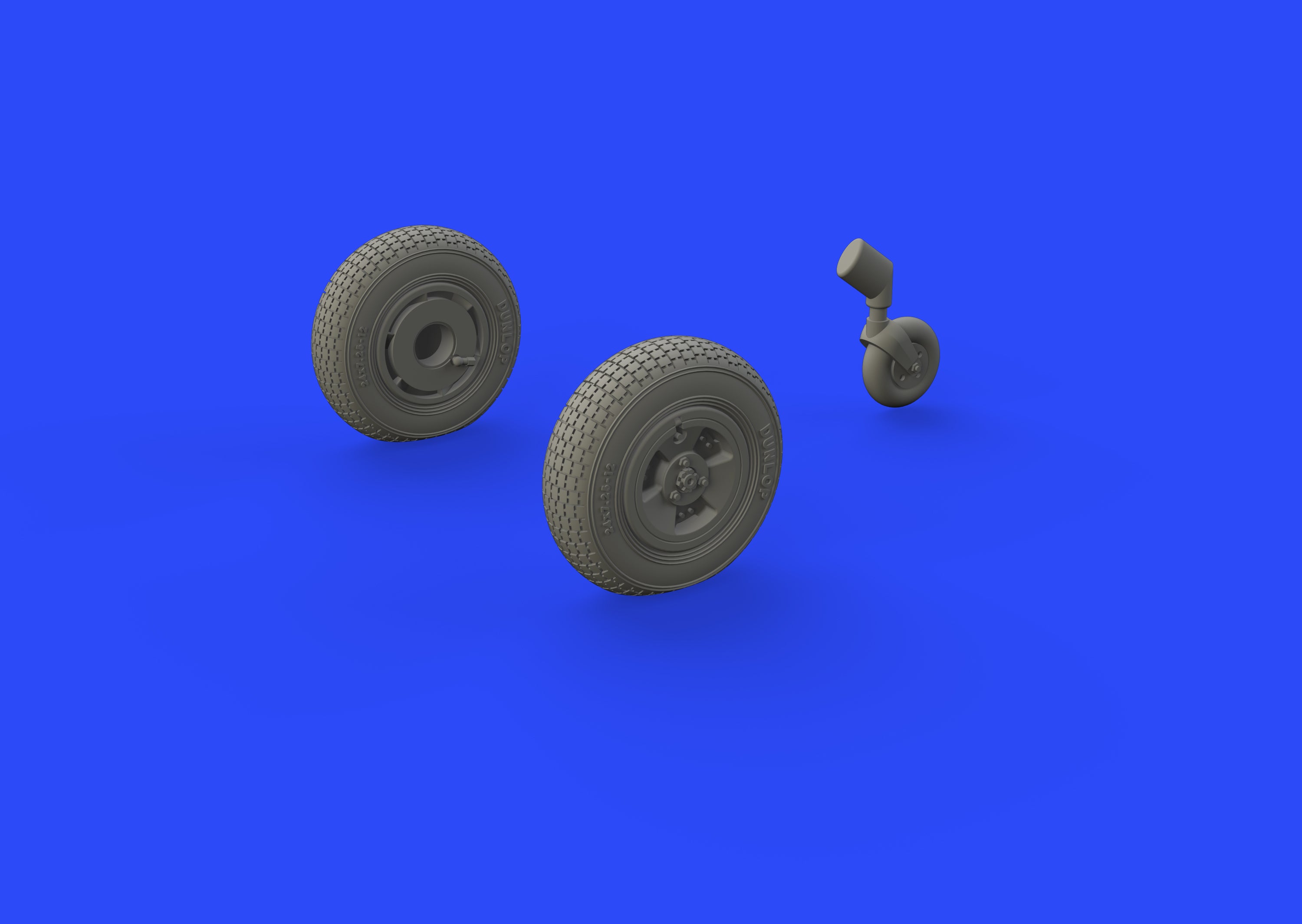 Supermarine Spitfire Mk.XIV wheels - 3spoke (designed to be used with Airfix kits)