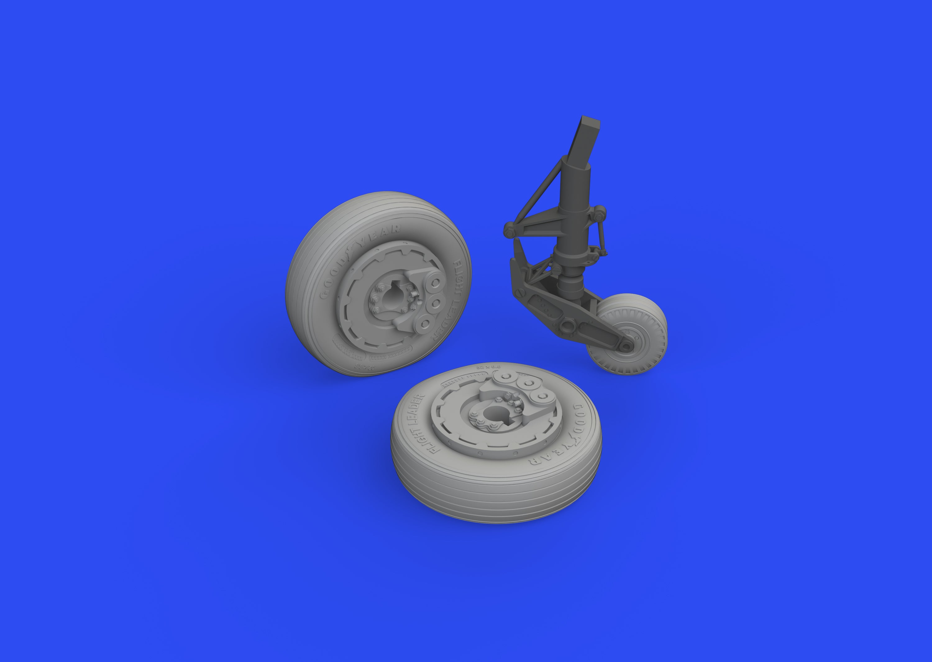 Douglas A-1J Skyraider wheels (designed to be used with Tamiya kits)