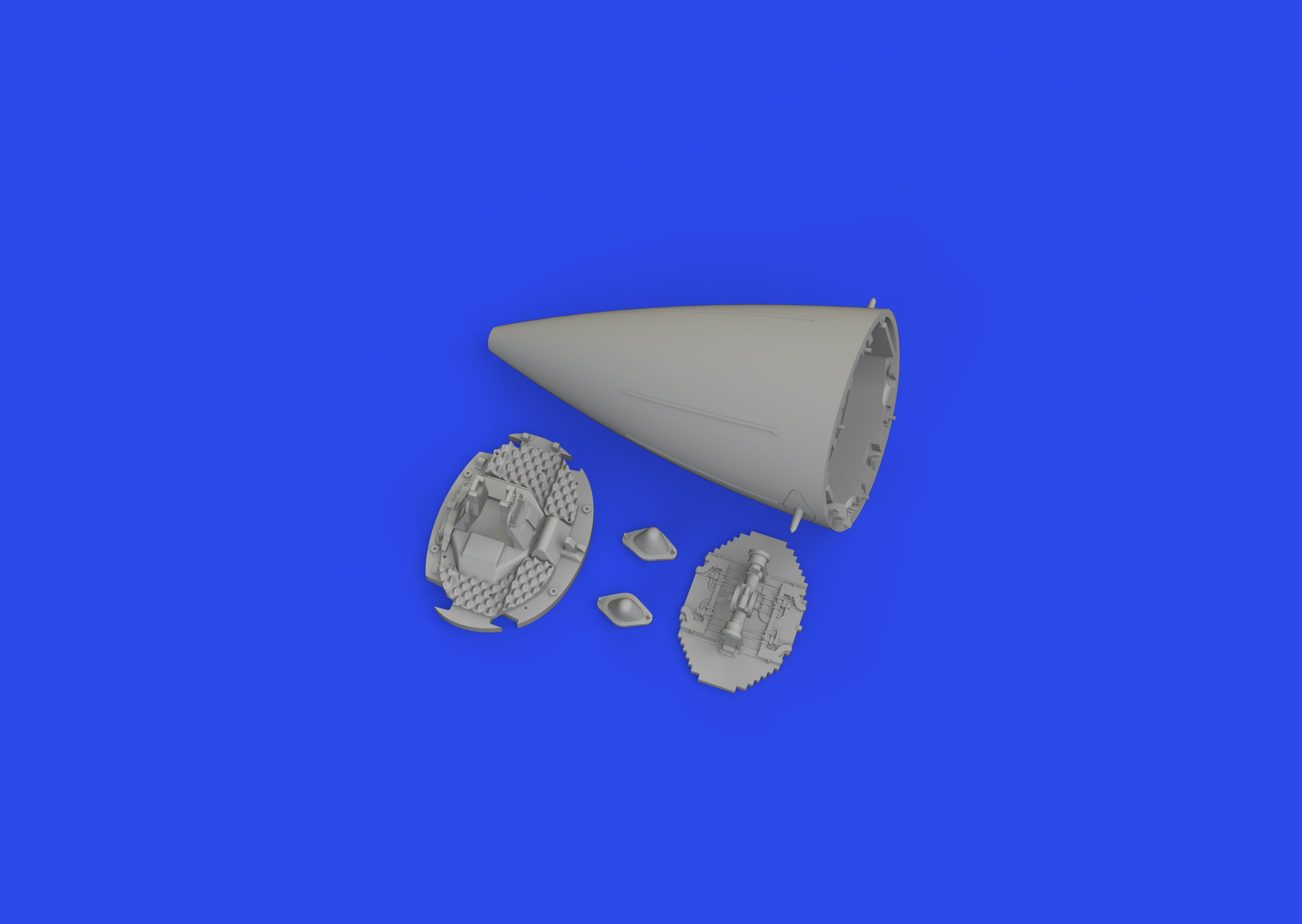 Lockheed-Martin F-16 radar late (3D-Printed) (designed to be used with Kinetic Model kits)