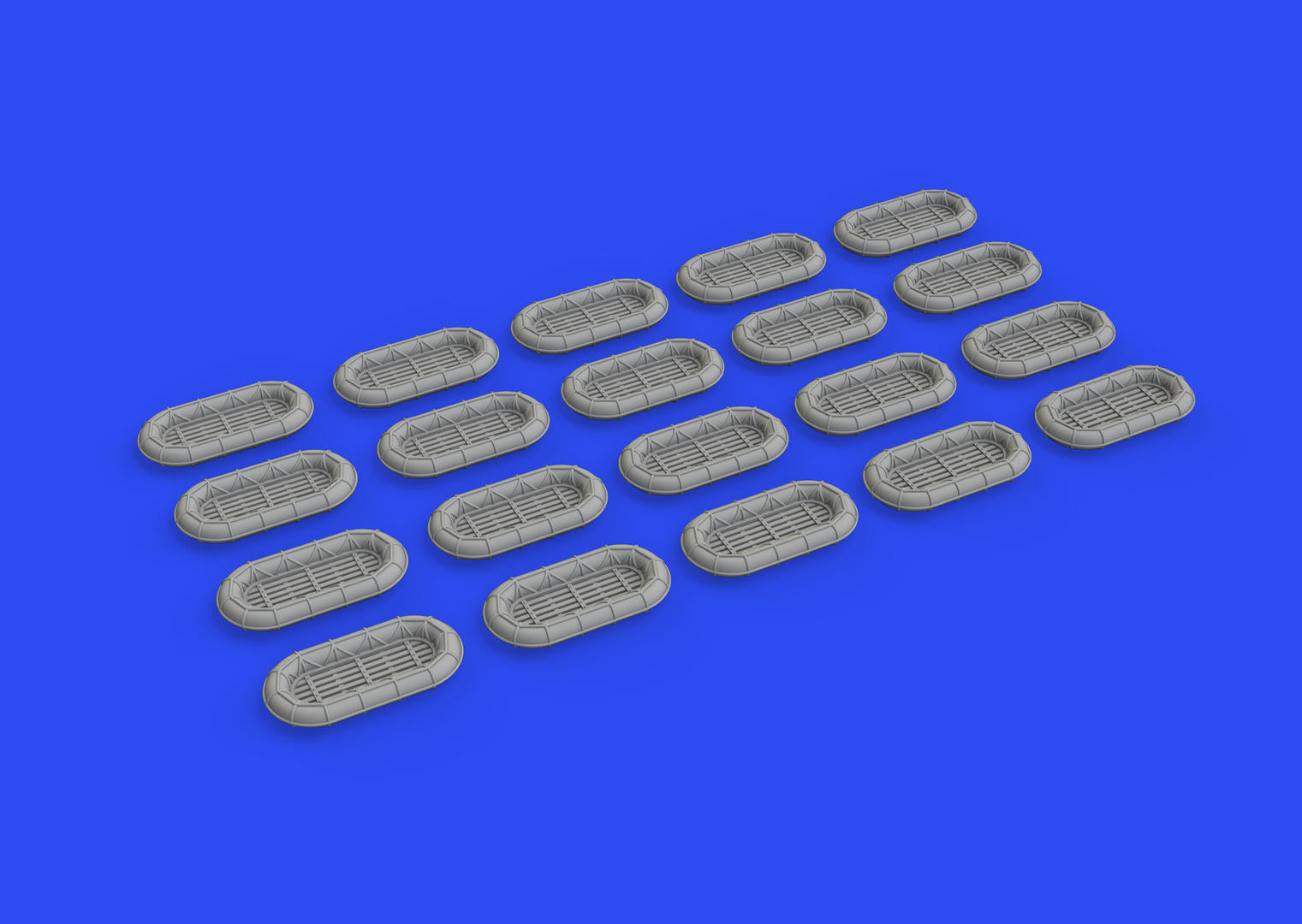 Carley float for 10 people ' Type 2 (3D-Printed) 1/350 kits)