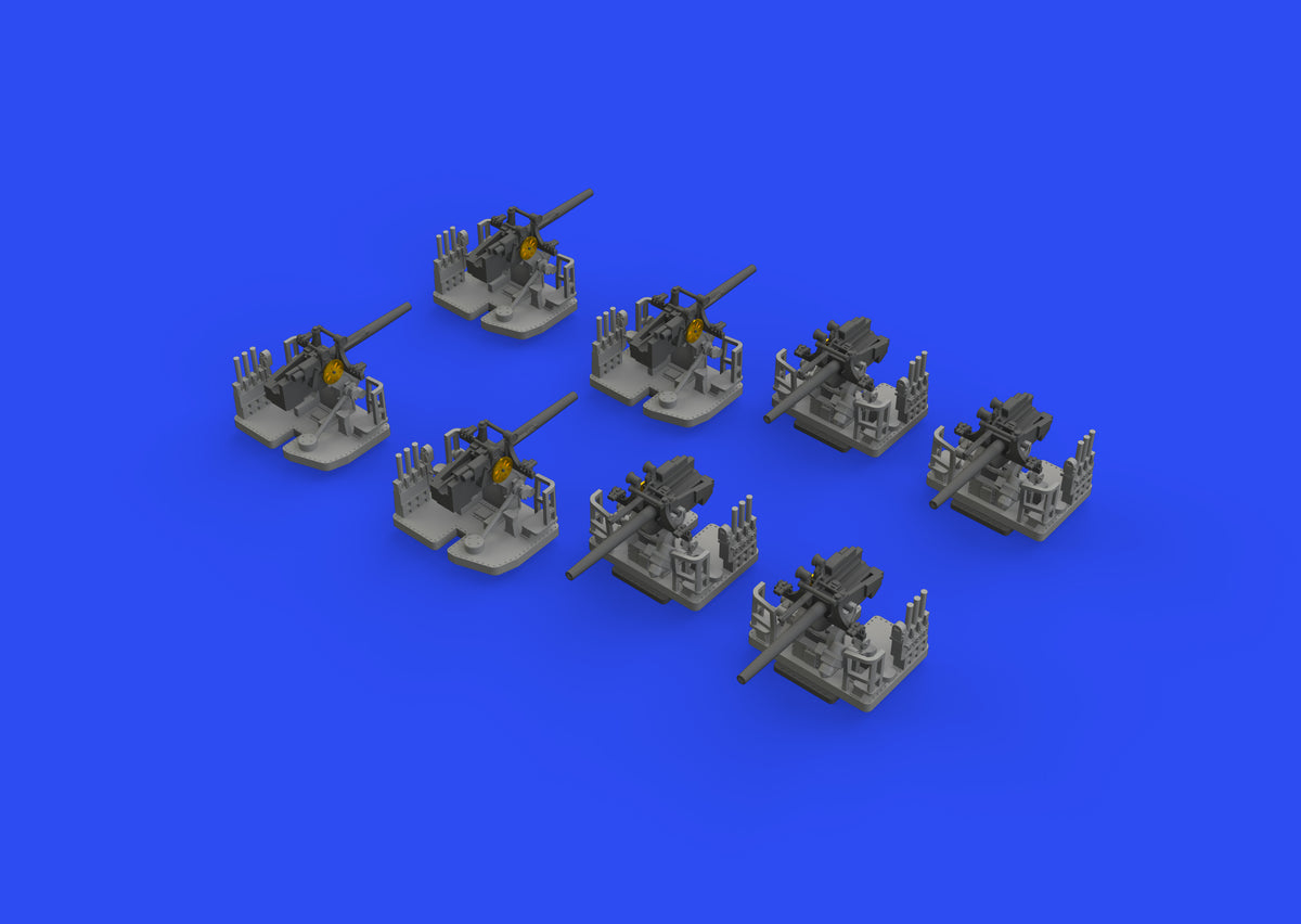 5'/25 caliber gun Mk.10 (3D-Printed) 1/350